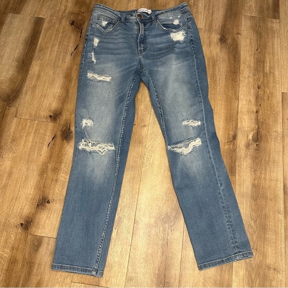 Flying Monkey Distressed Jeans Size 28 Style F4115 - Picture 1 of 10